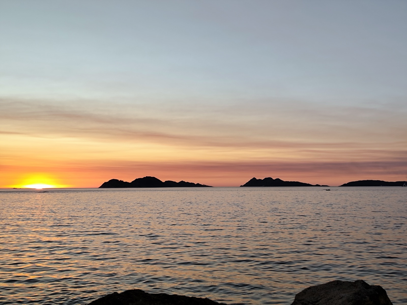 The Vigo estuary at twilight